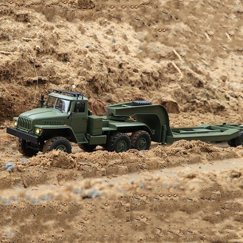 WPL B36-3 Ural 1/16 2.4G 6WD RTR RC Car Truck With Trailer Rock Crawler
