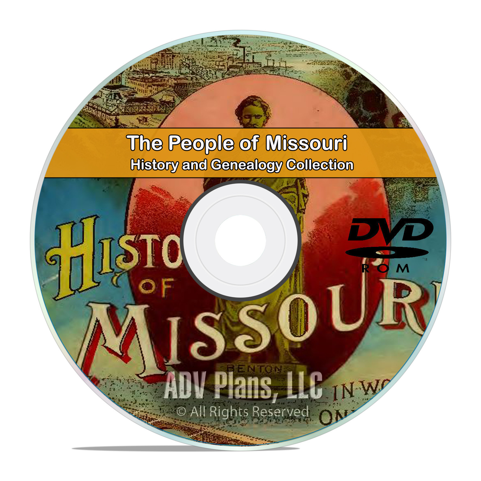 Missouri MO People & Civil War History and Genealogy 201 Rare Books DVD CD