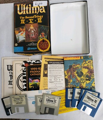 Ultima: The Second Trilogy (PC, 1992)  [MAP VERSION] Free Fast Shipping