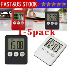 Large LCD Digital Kitchen Cooking Timer Count-Down Up Clock Loud Alarm Magnetic
