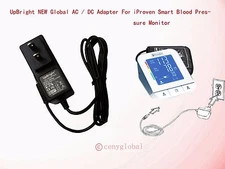 6V AC/DC Adapter For iProven Smart Arm Blood Pressure Monitor BPM-2244BT Charger