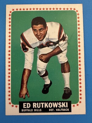 1964 Topps Football - Ed Rutkowski #35 (RC) Buffalo Bills