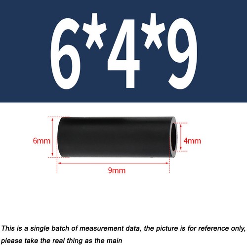 M5,M6,M7,M9, M11, M14,M16,M18 Nylon Plastic Spacers Standoff Black Round Washers - Picture 31 of 217