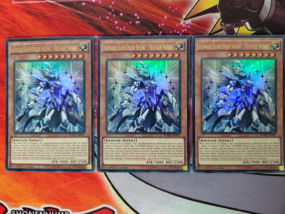 SCHWARZ GLÄNZENDER SOLDAT - HEILIGER SOLDAT - BOSH-DE097 Ultra Rare Near Mint - Bild 2 von 3