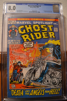   Marvel Spotlight #6 (1972) CGC:8.0, White Pages! 2nd Ghost Rider/Hot Key  