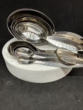 Juego de tazas medidoras de acero inoxidable anidadas de alta resistencia para cocina/cucharas medidoras