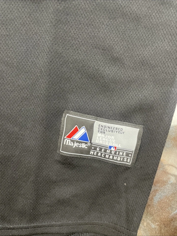 Camiseta negra de los 90 Chicago Cubs Banks #14 Majestic MLB béisbol para hombre 2xl Foto 3 de 4