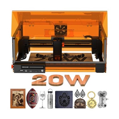 Laser Cutter and Engraver Machine, 20W Woxcker L2 MAX 0.01 High Precision 300...