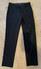Used Calvin Klein Boys Infinite Stretch Dress Pants Size 14 Black small scuff