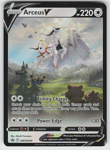 Arceus V SWSH204 Holo Promo Sword & Shield Promo Pokemon NM