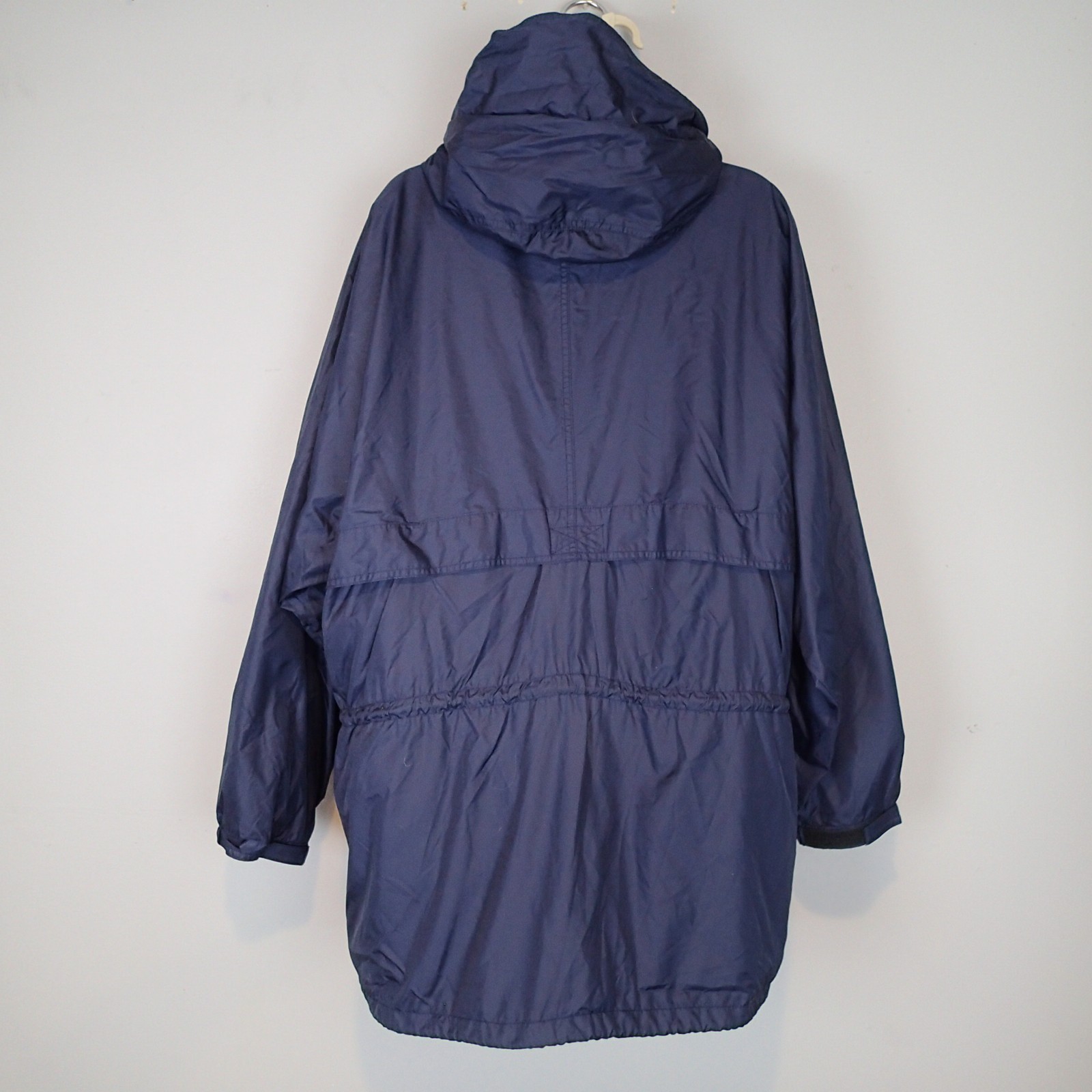 Ralph Lauren Polo Sport Vintage Navy Hooded Windbreaker zip Jacket coat size L thumbnail 6