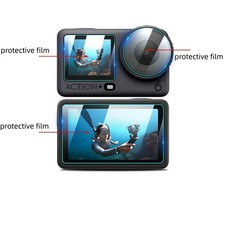 For DJI OSMO Action6 Tempered Glass Screen Protector Lens Protective Film