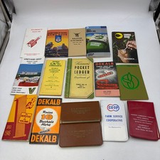 Vintage Farm Advertising Pocket Ledger Notebook Lot 16 DeKalb Cargill Omaha Seed