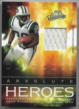 2007 Playoff Absolute Memorabilia Heroes Materials #AH2 Leon Washington 166/200