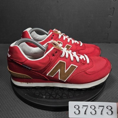 New Balance 574 Shoes Mens Size 8.5 Red Low Top Sneakers Athletic ML574BPR