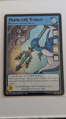 Maractite Trident 69/120 Curse Of Maraqua Neopets 2005 Uncommon