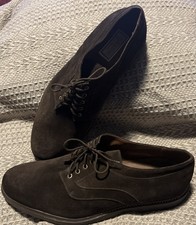 Gianni Versace~VERSUS~ Suede~Brown~Lace Up~ Oxford Derby Shoes~ Men’s~Size 10