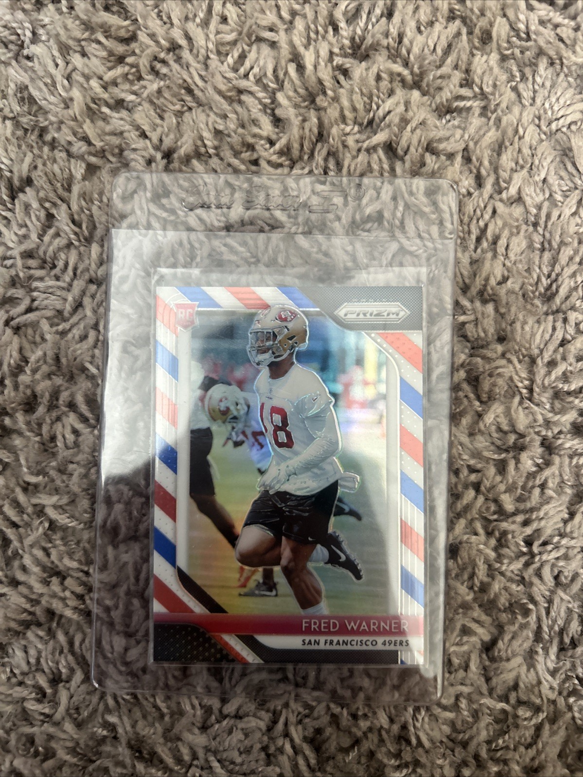 2018 Panini Prizm - Rookie Fred Warner #257 Red White & Blue Prizm (RC)
