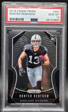 2019 Prizm HUNTER RENFROW Rookie Card PSA 10 Gem Mint. rookie card picture