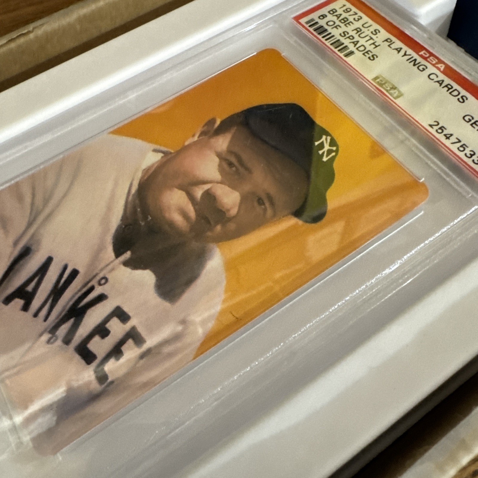 Babe Ruth Playing Card PSA 10 Gem Mint New York Yankees 1973 Vintage Baseball NY view 21