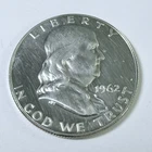 1962 Franklin Half Dollar, 90% Silver, Mint State Details - #6335