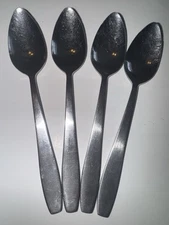(4) FLORIGOLD SEALD SWEET STAINLESS FLATWARE GRAPEFRUIT CITRUS FRUIT SPOONS 6"