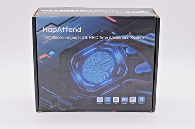 HapAttend Fingerprint RFID Time Clock Attendance System PIN USB Standalone