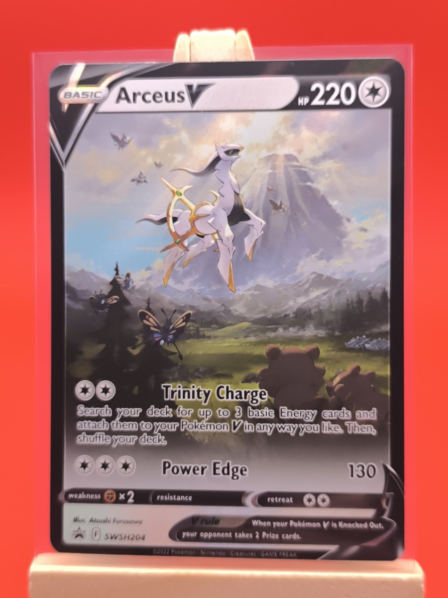 Arceus V SWSH204 Alternate Art Full Holo Promo Pokemon Card * New