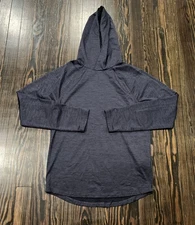 J. Crew Performance Hoodie Men’s Small Midnight Blue Polyester 
