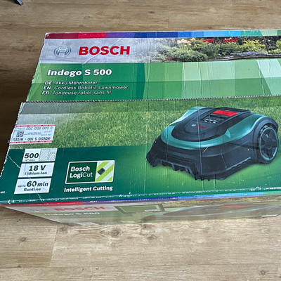 Bosch Indego S 500 Mähroboter 18 V 60 min kabellos Akkubetrieb grün/schwarz