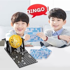 Interactive Bingo Cage Game Rotary Cage Board Game Bingo Lotto Game Set  Home