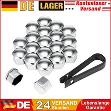 17mm Kappen Set Radmuttern Kappen Radschrauben 20x Radschraubenkappen Silber