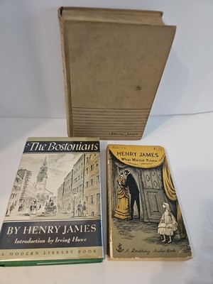 Henry James Book Lot The Boston Bostonians, What Maisie Knew, Great Short Novels