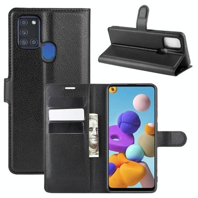Für Galaxie A21S Litchi Textur Flip Horizontal Flip Case mit Halter und