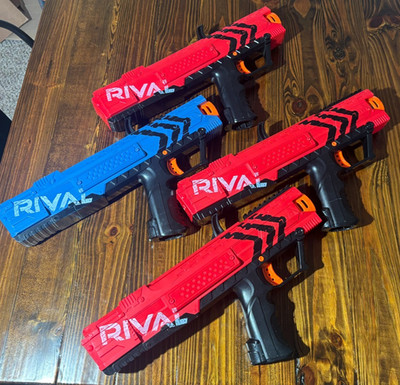 Nerf Rival Apollo XV-700 Lot Of 4 Blasters,  all Tested, No Ammo or magazines