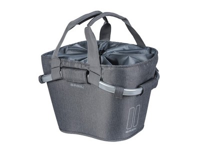 BASIL Front Basket Carry All 2Day grey melee