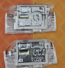 2 Stück Druckerpatronen T0591 Photo Black  für Epson Stylus Photo R2400 ohne OVP