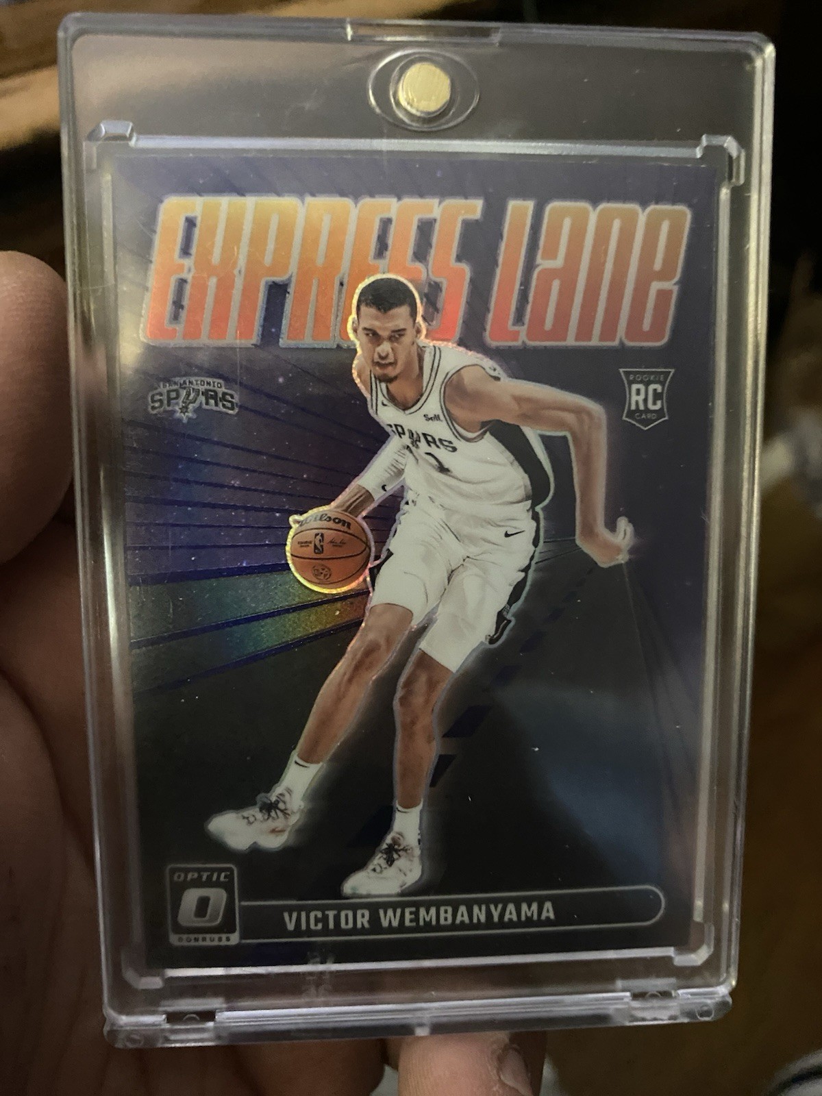 2023-24 Donruss Optic - Express Lane Victor Wembanyama Rookie  #8 Purple Prizm 