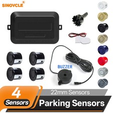 Car Parking Sensor Kit Buzzer Backup Radar Sound Alert System with 4 Sensor 22mm