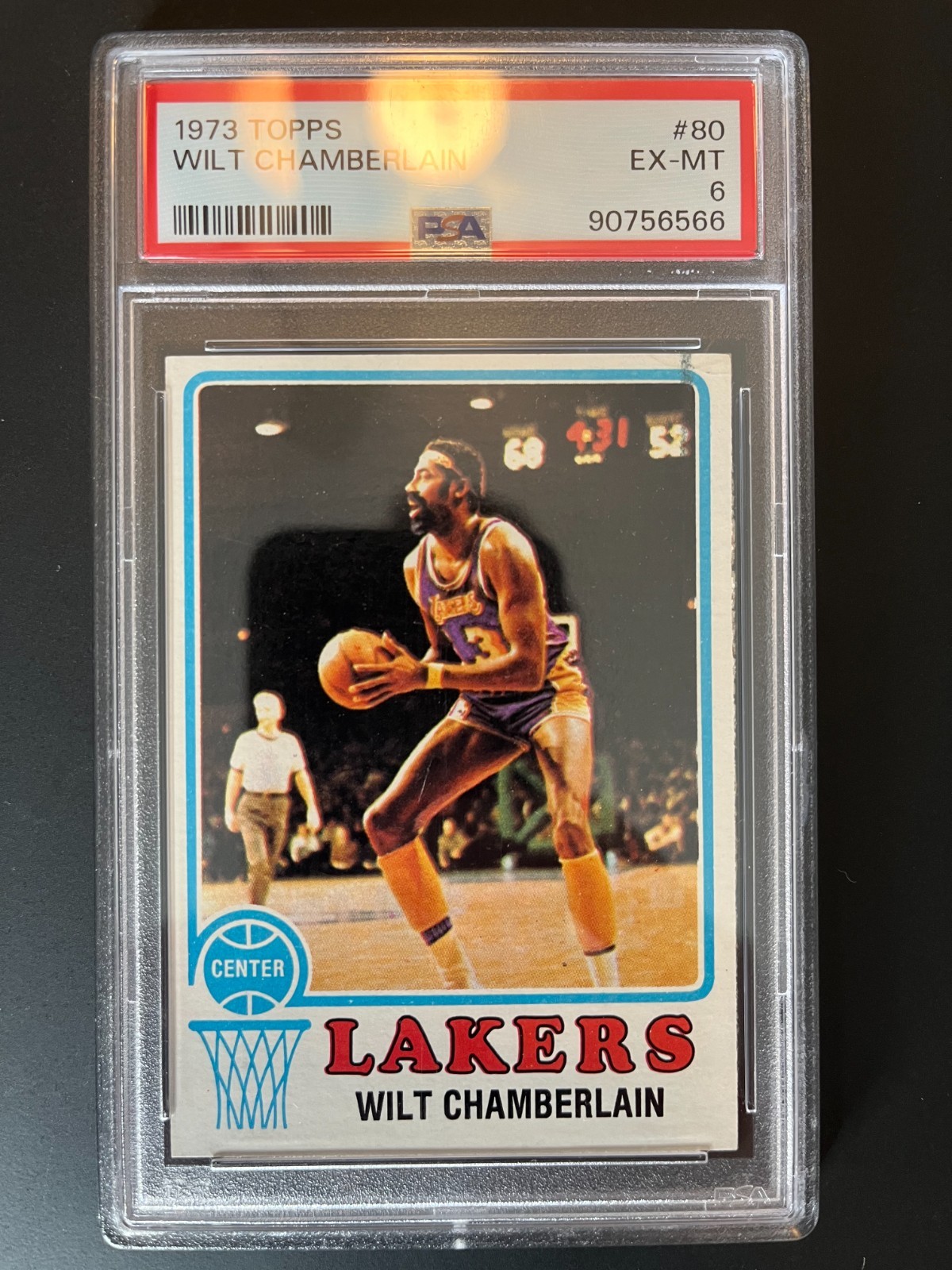 1973-74 Topps - Wilt Chamberlain #80 PSA 6
