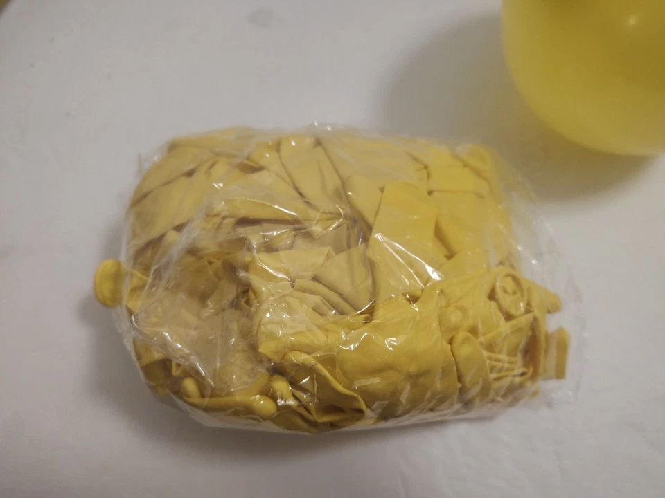 100+ Globos Link Globo Amarillo para Boda, Baby Shower, Cumpleaños Lucha Agua Foto 3 de 4