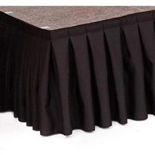 Ameristage Box-Pleat Stage Skirt, 30X24 Black...