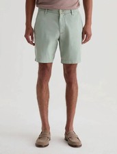 Ag Jeans Wanderer Slim Trouser Short Sulfur Faded Moss