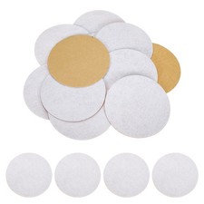 12 Pcs Adhesive Felt Circles, 100mm Dia 1mm Thick Non-Woven Circles, White