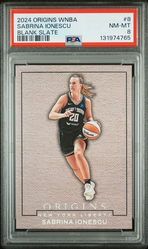 2024 PANINI ORIGINS WNBA BLANK SLATE #8 SABRINA IONESCU PSA 8