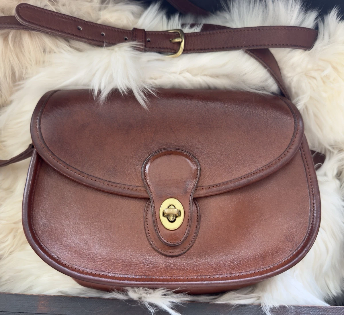 Coach Leather Shoulder Bag Vintage Bags, Handbags & Cases for sale
