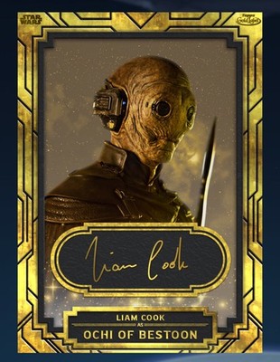 TOPPS STAR WARS CARD TRADER GOLD LABEL W2 BLACK SIGNATURE 1CC OCHI OF BESTOON
