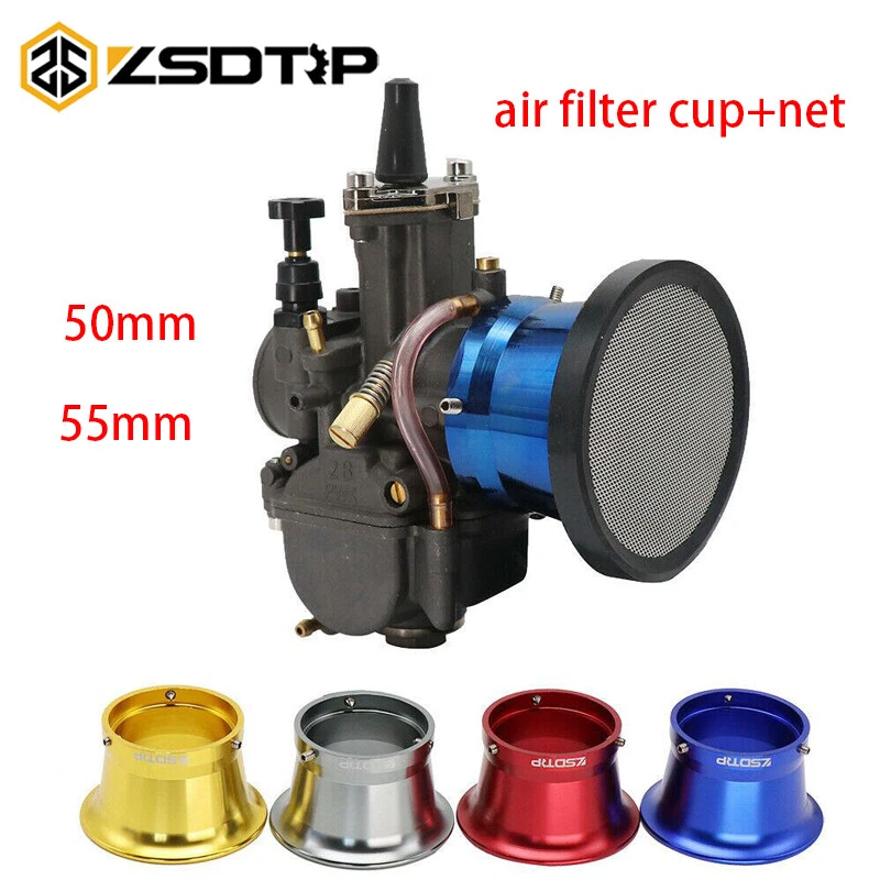 74mm Motorcycle Carburetor Air Filter Cup Net Velocity Stack For