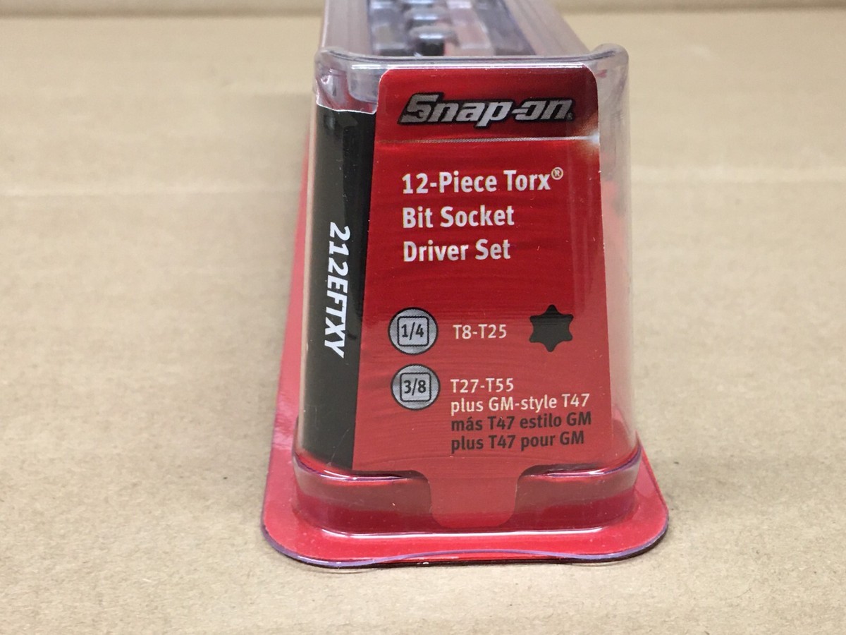 NEW - Snap-On 12pc Torx Bit Socket Set - 1/4 NEW - Snap-On 12pc Torx Bit Socket Set - 1/4