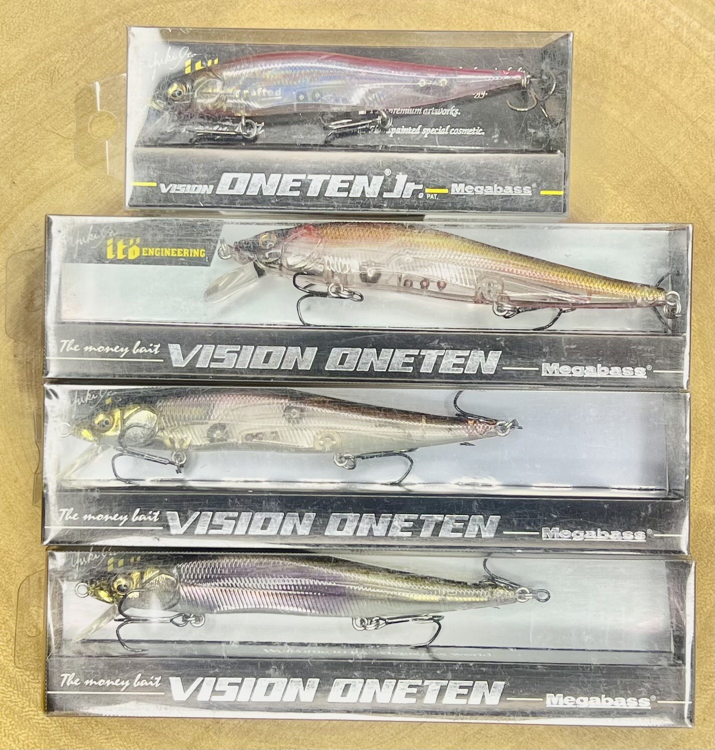Megabass (Lot Of 4) Ito Vision 110 Jr. & Ito Vision 110 Suspending Jerkbaits - Image 2